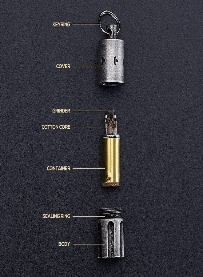 Ostin ولاعة كيروسين من أوستين، ولاعة جيب ناعمة الإطار مقاومة للرياح بعجلة مصقولة، أداة خارجية قابلة للنفخ مع سلسلة مفاتيح (الكيروسين والبنزين غير مشمولين) (ذهبي) - Image 2